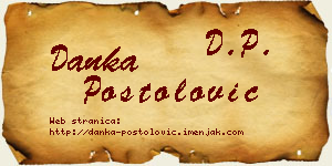 Danka Postolović vizit kartica